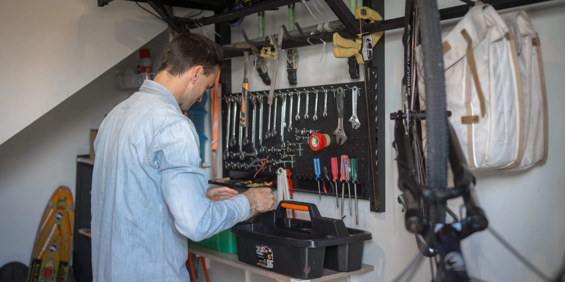 cleaning your garage - getting rid of old tools