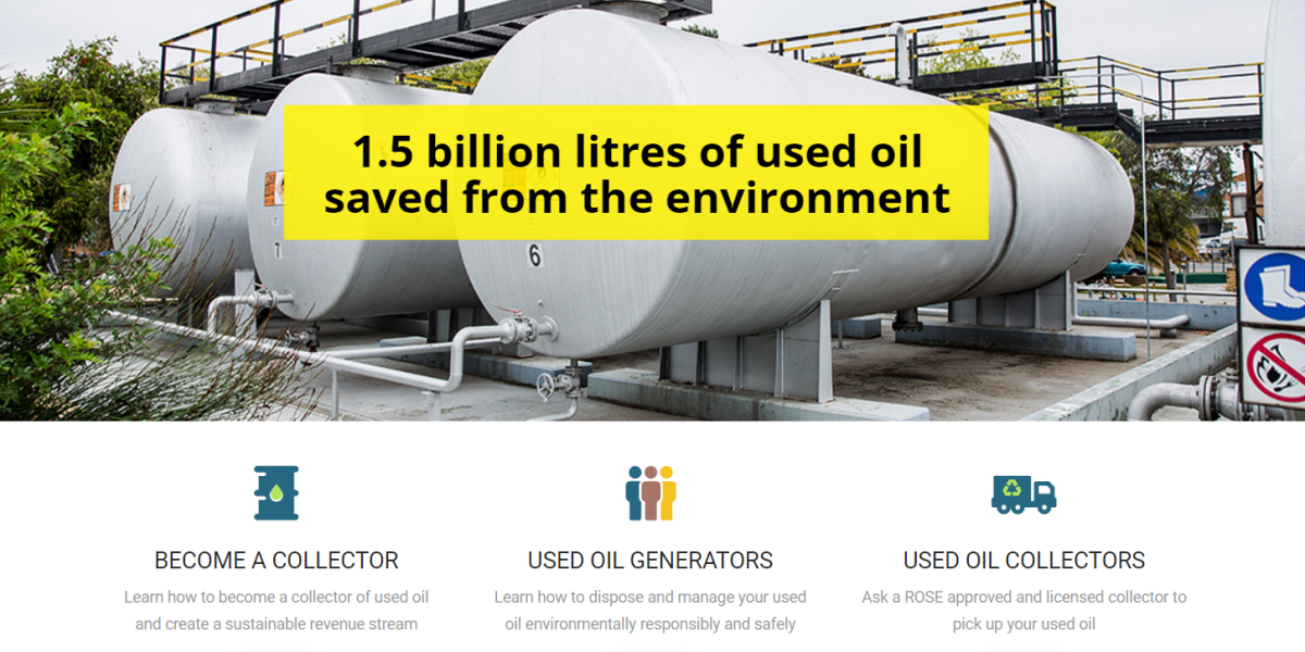 Rose Foundation Oil Recycling SA