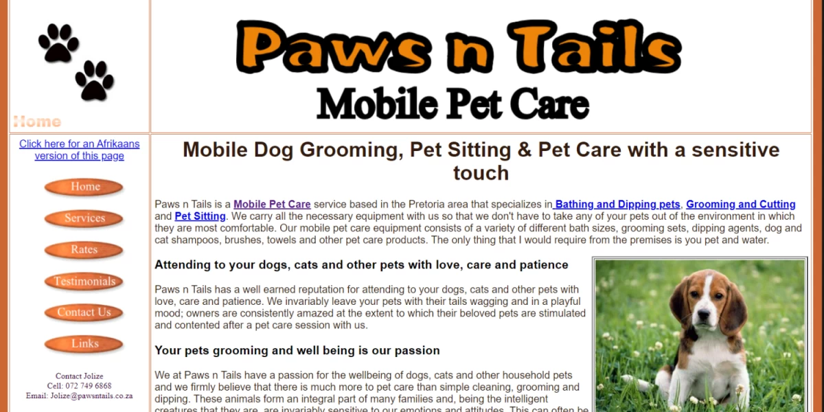 Paws n Tails Pet Grooming Services South Africa