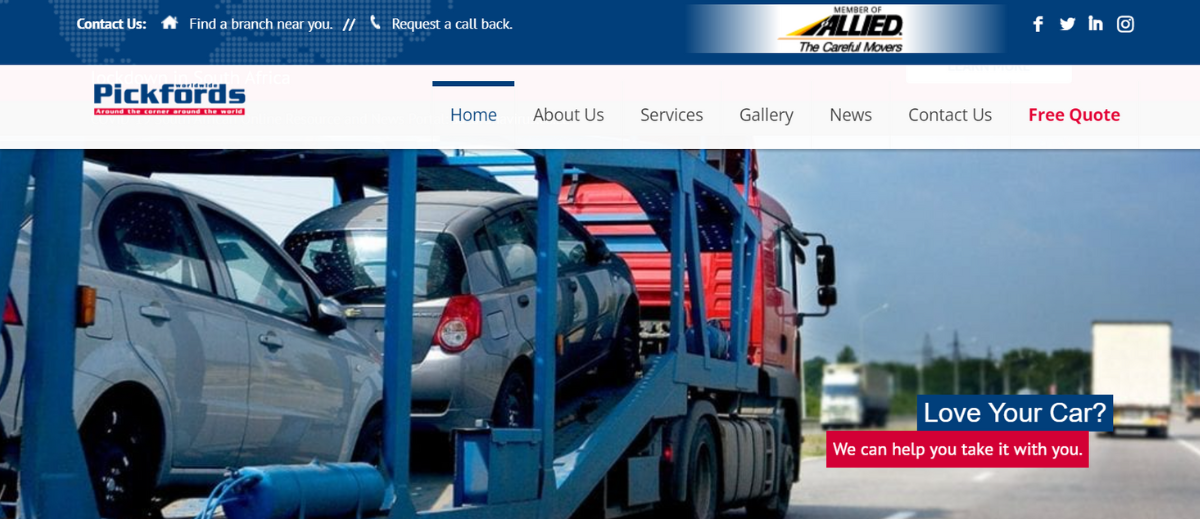 Pickfords Moving Company - Car carrier truck