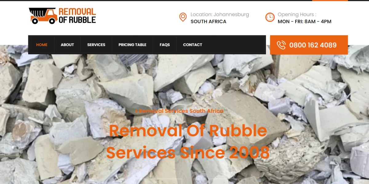 Rubble Removal South Africa