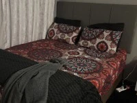 Queen, Fridge, Headboard, Sofa, Tv stand
