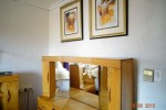 2 bed head boards, bedside tables, 2 dressing tables, cast iron table ...