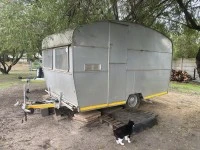 Home built aluminium single axle caravan