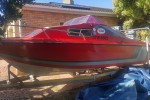 Viking 17ft cabin boat on doible axle trailer