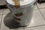 Queen size bed, 2piece cardboard, 2 doors wardrobe, Top freezer fridge...