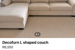 L shaped couch