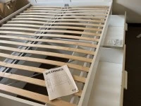 Queen sized with draws, 3-seater couch