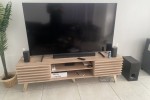 TV stand, 4 seater L couch, Fridge, Washing machine, 2 queen beds, 65 ...
