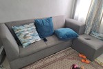 Queen bed, Headboard, Double door fridge, 3 seater couche, Coffee tabl...