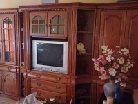 4 piece wooden wall unit (4)