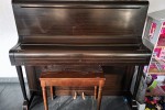 Wood upright piano