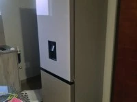 Queen size bed frame and mattress, Hisense 350L Combi Fridge Water Dis...