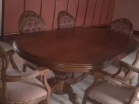 Dining table and one display cupboard (2)