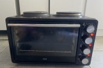 Double bed, Fridge, Microwave, Mini stove oven