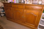 6 dining chairs, Vintage sewing cabinet and machine, Sideboard