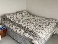 Double bed, 4 seater dining table, 570L fridge, Indoor cycle, 4 boxes