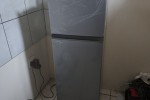 Queen bed, Tv stand, Fridge, Wardrobe, Tv, Couch, Mirror