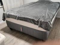 Queen bed, Front loader  washing machine 9kg capacity, Fridge single d...