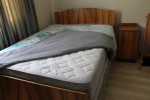 Double bed - large base and head piece, Bed side table, Mirror set wit...