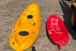Kayak - Large - Yellow + 2 xPaddels, Kayak - Small - Red + 2x Paddels