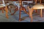 Heavy solid wood Dinning table and 10 chairs