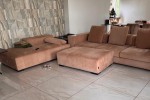 3 seater couch, day bed, ottoman, 2 side tables