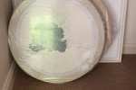 Circular glass-framed artwork (4), Glass-framed artwork (4), Glass-fra...