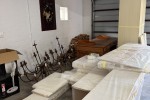Freestanding cupboard - 1,5x0,7x2,1, Office shelving from two walls in...