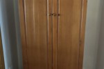 Double bed, Bookcase, Tv cabinet, 4 seater couch, Wooden wardrobe, Bar...