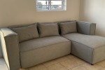 L shaped 3 seater sofa, Double Bed