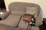 2 double beds - both can be dismantled, 1 double soft sofa - not heavy...