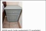 Double bed, Double bed, Towel rack, Side table, Side table, Corner sof...