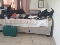 Double bed, Single bed, 2 Wingback chairs, Bar fridge, Small chest fre...