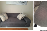 3-seater Couch, 1 seat Accent Chair, Full Kitchen Set with Crockery, C...