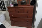 Double bed, Fridge, Washing Machine, Couch, Desk, Large Dresser, Desk,...