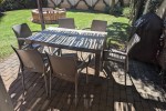 1 Queen size bed base, 1 x queen size mattress, 5 x small cabinets, 1 ...