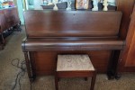 Simple old upright piano - no idea of brand etc