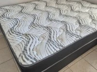 Queen Bed, Fridge