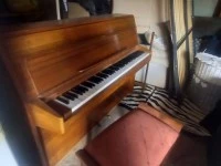 R Muller upright piano