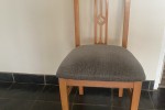 Chest of drawers, small desk, bed side table, One dining chair, pictur...