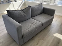 L-couch, 3 seater couch, ottoman