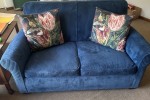 Corduroy 2-seater Sofa, Floral 2-Seater Sofa, Coffee Table, Queen Head...