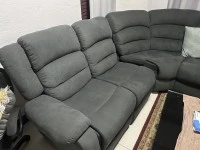 Couch, TV Stand, Dining Table and Chairs, Fridge, Coffee Table