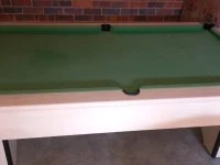 Couches, pool table