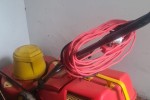 Piano, lawn mower, aluminum 12 step ladder, boxes (3), plastic garden ...