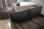 Queen bed, Large fatsak, Small desk and office chair, 2seater couch, B...