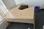 Office desk x2, Conference table, Office chairs x10, Wooden desk drawe...