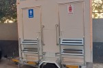 Portable toilets on a trailer Portable toilets on a trailer