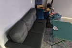 Queen size mattress and base, 65in tv, TV stand, Microwave, 2 seater L...